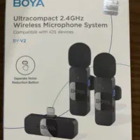 میکروفون یقه ای بی سیم بویا با یک سال گارانتی|لوازم جانبی موبایل و تبلت|کرج, مصباح|دیوار