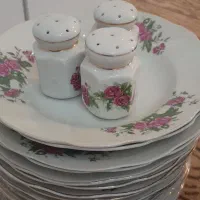 بشقاب گل سرخی|ظروف سرو و پذیرایی|علیآباد کتول, |دیوار