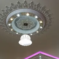 دور لوستری .آذین سقف.گل سقفی.جایگزین. کناف|خدمات پیشه و مهارت|خمینی‌شهر, |دیوار