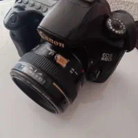 دوربین 60d کنون با لنز 50 f1.4