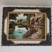 یک عددگلیم یک عددتبلوفرش ویک عددساعت|فرش|احمدسرگوراب, |دیوار