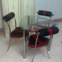 میز ناهار خوری شیشه ای مینیمال