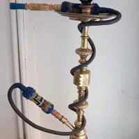 قلیان برنجی سنگین ۱ متری