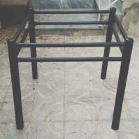 میز ناهارخوری ۴نفره فلزی مشکی