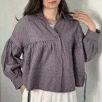 شومیز چین دار دامنی