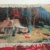 دو عدد تابلو فرش کاشان|تابلو فرش|اقلید, |دیوار