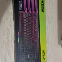 کیبورد گیمینگ برند گرین GK601-RGB کاملاً در حد نو