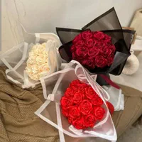 دسته گل روبانی با کیفیت بالا|گل مصنوعی|سمنان, |دیوار