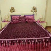 ست روتختی مخمل ۹ تکه با روبالشتی و کوسن