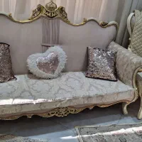 مبل ۷ نفره وناهار خوری ۴ نفر چوب راش همراه رومبلی