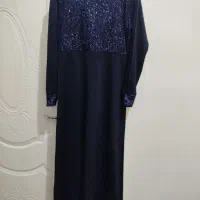 ماکسی بلند دوتکه وپارچه شنی