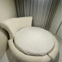 تخت دونفره گرد بهمراه تشک طبی فنری