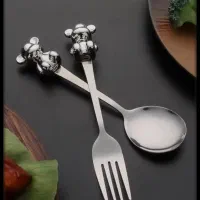 ست ۴ تکه قاشق چنگال|اسباب و اثاث بچه|تهران, چوب تراش|دیوار