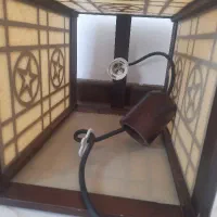 لوستر چوبی نو نو طرح دار|لوستر و چراغ آویز|اصفهان, دوطفلان|دیوار