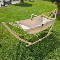 بانوج ترنج (گهواره سنتی یا ننو) 16 طنابه رنگ کرم