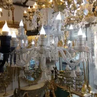 لوستر اویز مدرن، برنزی ،سنگی ،باکارات|لوستر و چراغ آویز|ارومیه, |دیوار