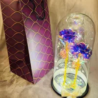 کادو گل دو شاخه بنفش