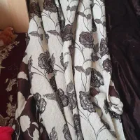 پرده ابریشم ۴لایه ۲عدد ۳در۳نیم|پرده، رانر، رومیزی|آزادشهر, |دیوار