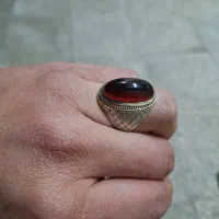 انگشتر عقیق طوق دار
