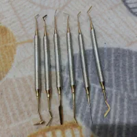 ست قلم طلایی و ابزار معاینه نو دندانپزشکی