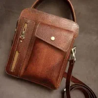 کیف چرم اصل دست‌دوز