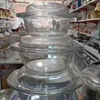 سرویس سه تیکه قابلمه شیشه ای