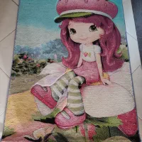 فروش دو عدد گلیم فرش دختر توت فرنگی با ۱عددپادری