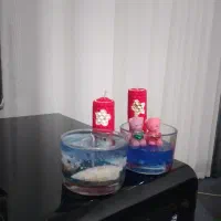 گیفت شمعی و سبد گل شمعی و...