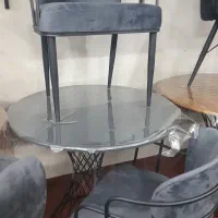 صندلیویرا روکشمخملفلزاستاتیک|میز و صندلی غذاخوری|حمیدیا, |دیوار