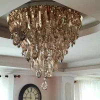 دو عدد لوستر 80 سانت و 60 سانت