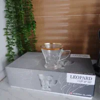 استکان لب طلا اصل طرح شیر  دو دست دستی1500هزار