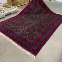 فرش دستباف (بساک)یه ۹ متری تک اعلای کرک سبز