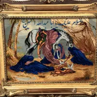 تابلو فرش دستباف چله ابریشم