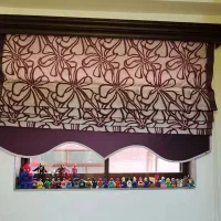 دو عدد پرده رومن|پرده، رانر، رومیزی|بندر انزلی, کوی واحدی|دیوار