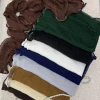 شال تور پلیسه دورگان ساده (دل آرا)