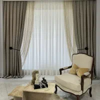 حریر رز پروانه فلامنت|پرده، رانر، رومیزی|بیرجند, |دیوار