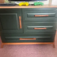 سرویس خواب ژیک/ تخت دو طبقه/میزتحریر/کمد/دراور|تخت و سرویس خواب|تبریز, |دیوار