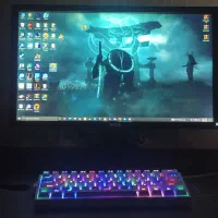 کیبورد گیمینگ برنامه نویسی k617 FIZZ blue switch