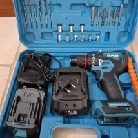 دریل شارژی پیچ گوشتی شارژی ۳۶ولت چکشی  موتوربراشلس