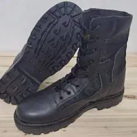 پوتین مشکی خاکی سبز