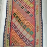 گلیم دستبافت ۱ در ۲ قدیمی|گلیم، جاجیم، گبه|فردیس, شهرک سپاه|دیوار