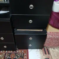 تخت خواب دو نفره به همراه میز آرایش|تخت و سرویس خواب|فومن, |دیوار