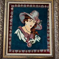 تابلو فرش تمام ابریشم دستباف