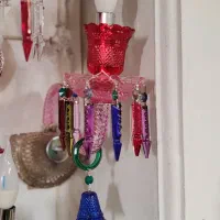 لوستردیوارکوب باکارات دوشاخه عسلی بلور کریستالی|لوستر و چراغ آویز|تهران, بهارستان|دیوار