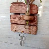 جا کلیدی و آویز چوبی|صنایع دستی و سایر لوازم تزئینی|پاکدشت, شهرک امام رضا|دیوار