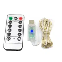 ریسه مفتولی USB کنترل از راه دور دار ضد آب|ریسه و چراغ تزئینی|کرج, اصفهانیها|دیوار