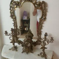 ایینه شمعدان برنجی