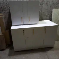 ۱.۵مترکابینت زمینی ویک متر هوایی هایگلس باصفحه