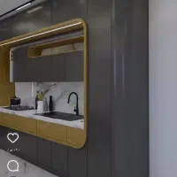 اجرای کابینت منحنی حرفه ای مدرن کلاسیک