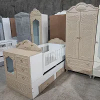 سرویس خواب سیسمونی کودک کمد تخت نوزاد نوجوان نگین